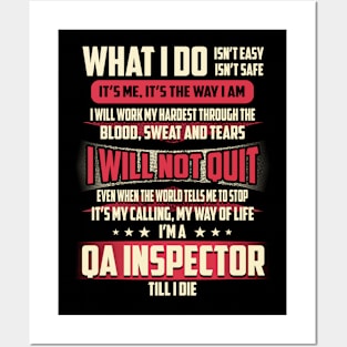 Qa Inspector What i Do Posters and Art